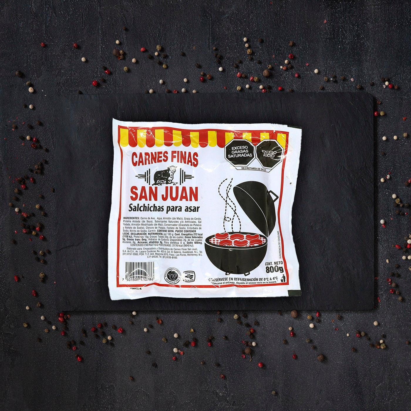 SALCHICHA PARA ASAR SAN JUAN 800GRS.