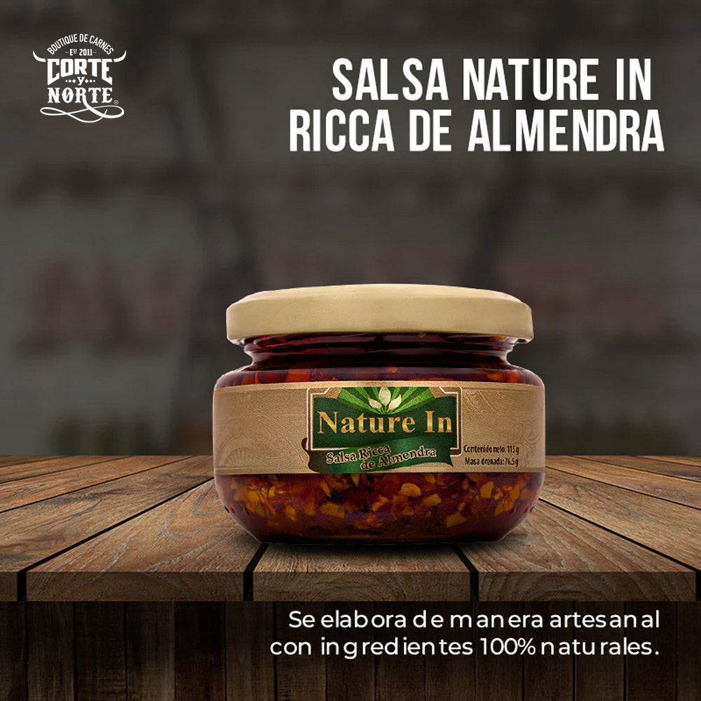 SALSA RICCA DE ALMENDRA 115 GRS NATURE IN
