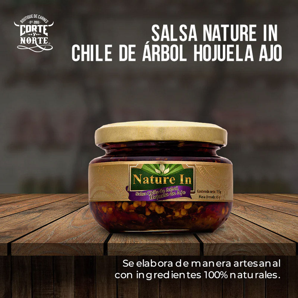 PASTA DE CHILE ARBOL AJO 120 GRS NATURE IN