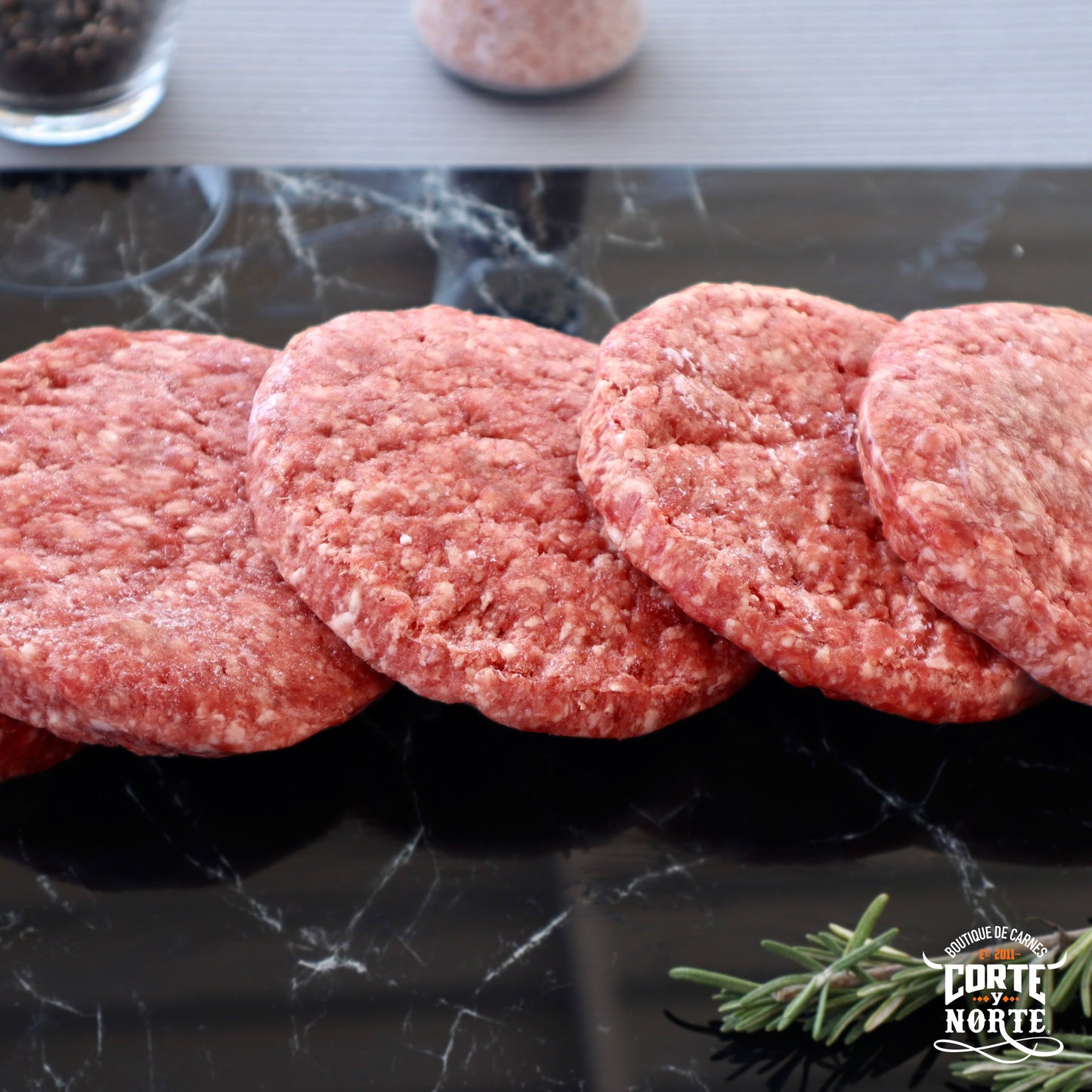 PAQUETE DE CARNE PARA HAMBURGUESA 80/20 5 pz. 850