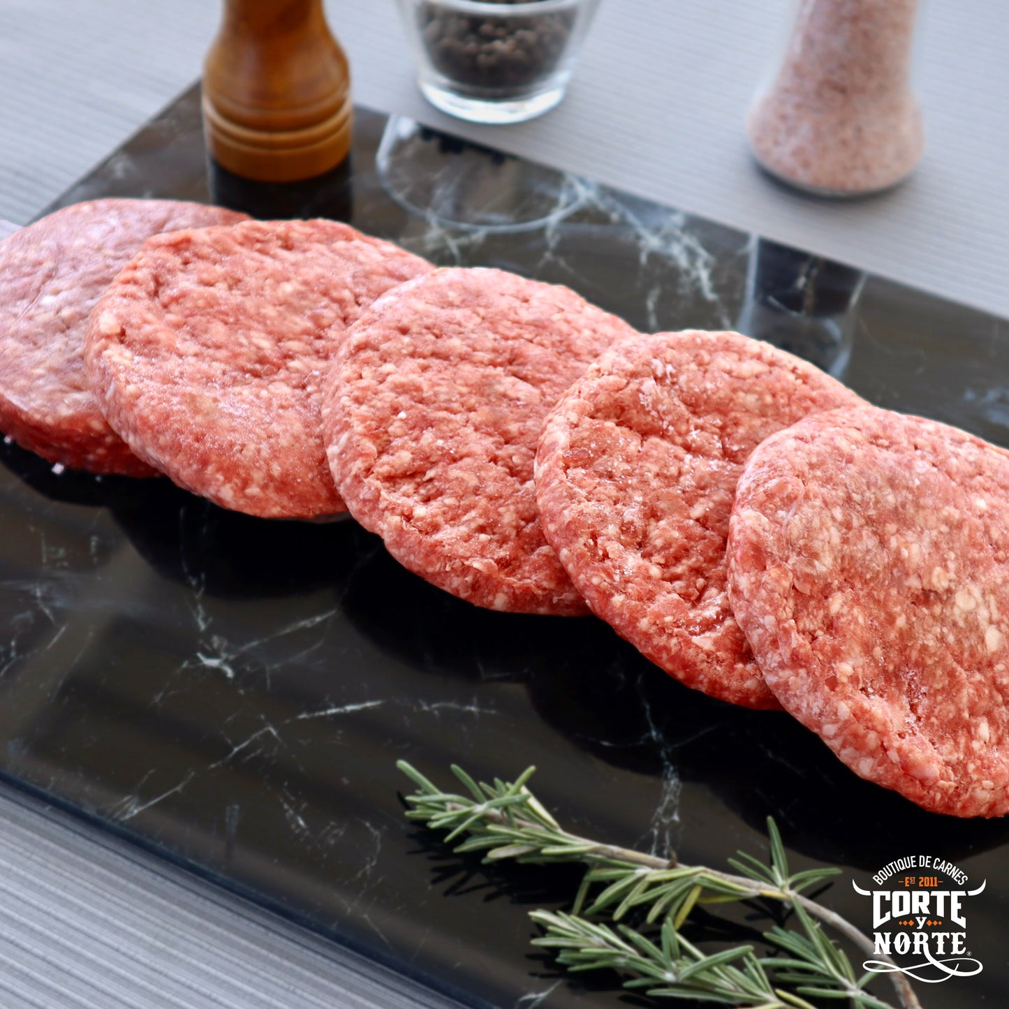 PAQUETE DE CARNE PARA HAMBURGUESA 80/20 5 pz. 850