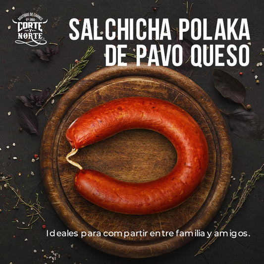 SALCHICHA POLAKA DE PAVO QUESO 400 GRS.